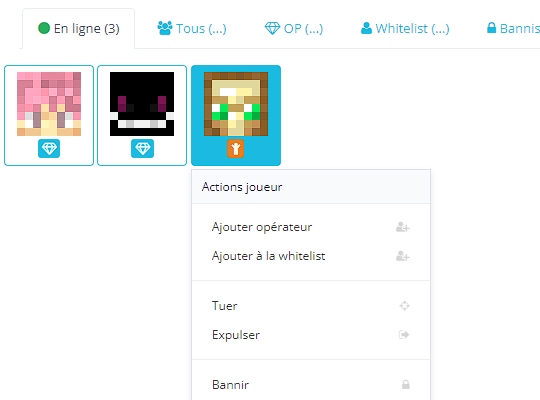 Minecraft : <strong>Gestion simplifiée des joueurs</strong>